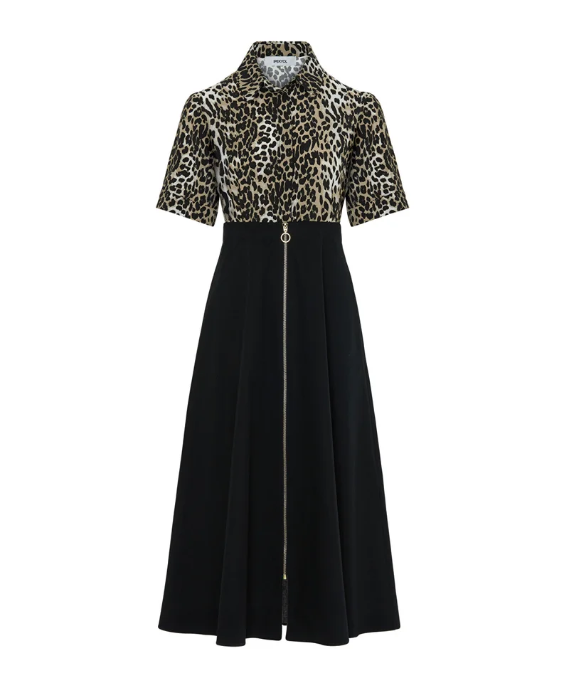 Ipekyol  Animal Print Color-Block Dress for Women | Best Price UAE